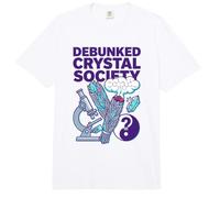 Debunked Crystal Society Escéptico Bienestar Humor Ciencia Comfort Colors Adult Heavyweight T-Shirt