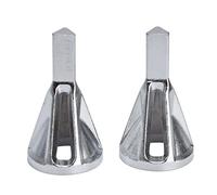 Deburring Tool 2 Pack | Triangular Handle Chamfering Device for Stainless Steel/Copper/Brass/Aluminum | External Drill Bit Deburrer, 21mm Largest Opening
