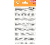 DECADRY Lot de 3 Lettres et Chiffres Transferts (1 Feuille) DD21F 2,5 mm Noir