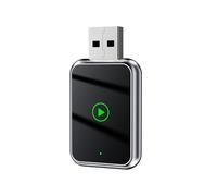 DECAIK Adaptador Inalámbrico CarPlay para Aston Martin DB12 2024, Adaptador Inalámbrico CarPlay Plug & Play, Convertir CarPlay con Cable a Inalámbrico, Adaptador USB Bluetooth,B Silver