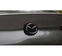 DECAIK Etiqueta Engomada del Emblema del Logotipo del Coche para Mazda 3 Axela 2020-2023, Decoración de la Insignia del Logotipo del Coche, Auto Accesorios,Black Car Tail