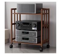 DECAKE Pequeño Mueble de Audio y vídeo para Equipos de música, Mueble estéreo portátil para Sala de Estar, Oficina, Sala de reuniones, Consola de Juegos, Reproductor de CD, Receptor, Alta