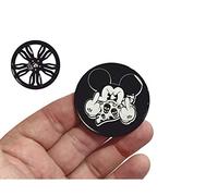 decal arts 4 x 60 mm 3D gel centro de rueda de coche llantas universales cubo de tapacubos tapas de mickey mouse estilo dedo medio vehículo Auto Tuning Emblema Vehículo Auto Tuning Emblema