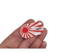 decal arts Adhesivo de gel 3D de silicona con la bandera de Japón escudo de armas insignia del panel del coche del cuerpo de la motocicleta casco de la tableta, pegatina autoadhesiva Emblema de