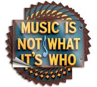 Decal Country | Unique Case Music is Not What It's Who. Para adultos (8 x 12 cm)