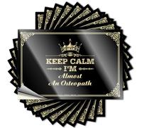 Decal Good, Texas Bottle Keep Calm I'm Almost an Osteopath | Country (12 x 18 cm)