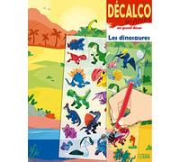 Decalcomanies sur un grand décor - Les Dinosaures - à partir de 5 ans
