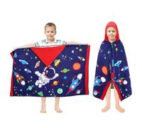 decalsweet Toalla Infantil con Capucha 100% Algodón, Toalla de Playa de Microfibra, Grande Suave Absorbente Toalla de Baño Poncho Toalla Piscina Infantil Niño y Niña 127 x 76 cm(Astronauta)