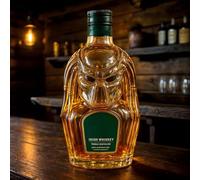 decantador, Botella de whisky divertida 300 ml, decantador vidrio resistente, transparente, grabado en 3D, vino novedoso(B)