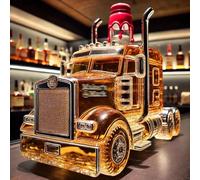 decantador, Botella de whisky for camión 300 ml, decantador cristal for coche clásico 3D, divertidos decantadores for(C)