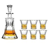 Decantador, Carafe red Wine Decanter Decanter Decanter Wine Decanter Decanter and Glasses Set Crystal with 6 Glass Tumbler Gift Box