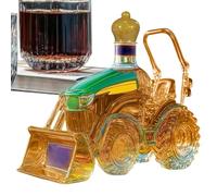 Decantador de Licor,Botella de Vodka con Forma de Tractor | Decantador Decorativo para Hogar y Bar Amantes del Whisky
