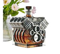 Decantador De Licor - Botella De Whisky V8 Diseño De Motor | Regalo Para Bar Amantes De Los Coches Para Hombres | Vino Decorativo Decantter Father's Day, San, Boda, Casa Interesante Conde