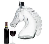 Decantador de tequila, herramienta de barra transparente con forma de cabeza de caballo, botella de para decantador de licor, para marido, papá, cumpleaños, día del padre, San Valentín