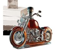 Decantador De Vino - Botella De Whisky Temática Motera, Recipiente De Vidrio Con Silueta De Motocicleta, Para Amantes Del Motor Y Licores, Como Elemento Decorativo En Estanterías Y Mostradores