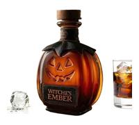 Decantador De Vino Calabaza | Botella de Tequila Halloween | Dispensador De Vidrio Para Aficionados Al Whisky Decoración Hogar
