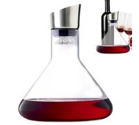 Decantador de vino con aireador - 18,5x22cm 1500ml | Decantador Wi-ne de con dispensador incorporado | Elegante decantador de vino para amantes del wifi