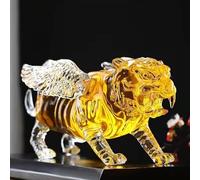 Decantador De Vino - Decantador Whisky, Botella De Vino De Vidrio Resistente Al Calor Con Diseño De Tigre, Botella De Whisky Con Los 12 Signos Del Zodiaco Chino, Artículos De Bar Soplados A Mano