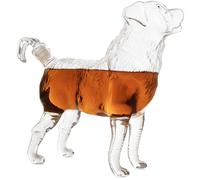 Decantador de vino y whisky The Wine Savant para perros: regalo para amantes de los perros. Hermoso perfil de perro (500 ml). Decantador de whisk