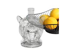 Decantador de vodka | Botella de para whisky y alcohol, recipiente de bebida con forma de cabeza de tigre, herramienta de barra coleccionable para padre, hombres, marido, papá