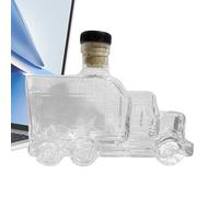 Decantador de whisky - Botella de whisky de-media pinta | Recipiente vintage para licor des 375 ml con un tapón para celebrar brunch, fiestas, bares, bodas, cumpleaños, cocinas, champán