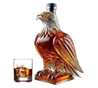 Decantador de whisky, botellas de whisky de vidrio con forma de animal | Divertido recipiente de licor coleccionable para el hogar, vino tinto, cerveza, coleccionista, evento de soltero, boda, día del