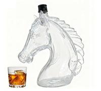 Decantador de whisky de caballo, decantador de cristal de caballo de whisky 2026, soporte decorativo para botellas de licor, botella de whisky divertida para hombre, decoración de bar para el hogar