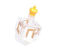 Decantador de whisky de Hanukkah de con símbolos hebreos dorados en relieve, botella de licor para centros de festivos Decantador de whisky de Hanukkah de con letras hebreas en de