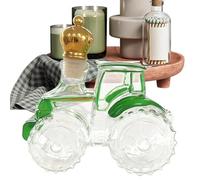 Decantador de whisky de tractor - Botella de alcohol de vidrio de 750 ml, dispensador de licores vacío con diseño, novedoso recipiente de espíritu en | Decoración única de bar para el hogar, oficina