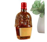 Decantador de whisky | Decantador de vidrio de 300 ml - Tapa hermética Diseño 3D Contenedor de almacenamiento vacío para bebidas, bodega, reunión en casa, exhibición comercial