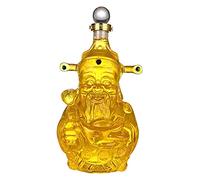 Decantador de Whisky Decantador Dios de la Riqueza Botella de Whisky de Gran Capacidad Decantador de Vidrio Hecho a Mano con tapón de Corcho para Whisky, Bourbon, Vodka o decantador de Whisk