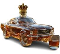 Decantador de whisky - Dispensador de licor de vidrio de 300 ml, jarra de vino a prueba de fugas, adorno decorativo regalo para vacaciones y aniversarios