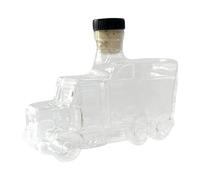 Decantador de whisky - Licor vintage Contene | Botella de whisky de medio camión | 375 ml de recipiente de licor vintage con un tapón interesante para alojar a las fiestas de cerveza de brunch Bar Cum