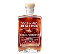 Decantador de whisky personalizado Probablemente el mejor hermano del mundo, botella de licor vacía para vino, bourbon, brandy, tequila, regalos para hermanos, amigos, hombres en cumpleaños