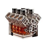 Decantador de whisky - Set de decantadores de licor | Motores V8 Dispensador de whisky | Gadgets de barra de decoración de vinos para tequila, bourbon, brandy, cumpleaños, accesorios de decoración de