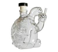 Decantador de whisky | Tortuga transparente para decoración del hogar, decantador de Bourbon, botella de licor de vidrio | para hombres, hermano, Navidad, vino, bourbon, vodka, tequila, cóctel, brandy
