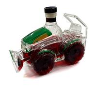 Decantador de whisky - Vidrio 18 x 13 x 13 cm | Botella de vodka en forma de tractor | Decantador de tequila | Botella de almacenamiento de de barra de tractor 3D para el hogar, bar, gabinete
