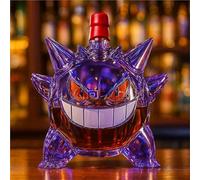 Decantador, Escultura de botella whisky 300 ml, diseño monstruos mascotas en 3D, estatua decantadora cristal novedosa(A)