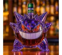 Decantador, Escultura de botella whisky 300 ml, diseño monstruos mascotas en 3D, estatua decantadora cristal novedosa(B)