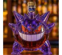 Decantador, Escultura de botella whisky 300 ml, diseño monstruos mascotas en 3D, estatua decantadora cristal novedosa(D)
