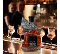 Decantador, Estatua de tiburón 3D 300 ml, figura artística botella vino, divertida jarra whisky cristal, estatuas animales, for bar y oficina(A)