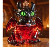 Decantador, Estatua decantadora de whisky dinosaurio volador 3D 300 ml, adornos botella vidrio(A)