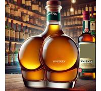 Decantador Vino - Decantador Whisky, Esculturas Decorativas De Botellas De Licor De 300 Ml Talladas En Forma De Melocotón, Con 4 Copas De Vino En Forma De Melocotón(E)