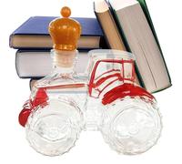 Decantadores De Alcohol - Decoración Del Hogar De Tractor De Vidrio De 5,12 X 3,54 X 3,15 Pulgadas | Decantador De Vidrio Vacío Para Coche, Botella De Licor, Para Alcohol, Bourbon, Tequila, Vodka, Bra