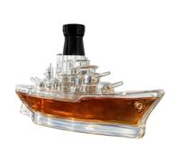 Decantadores de licor | Contenedor de tarro vacío de Warship de 350ml, 15x11x5cm Memorable Keepsake Glass Bottles, Diseño de atrapamiento de ojos para el hogar Bar Boda Colección Personal