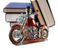Decantadores de vino - Decantador de licor con corcho | Botellas de decantador de whisky de vidrio de motocicleta | Decoración del escritorio del aireador de licores vintage para whisky champán vodka