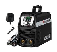 Decapower MMA TIG, 200A Equipo de soldadura por arco, Soldador de arco Inverter Soldadura Eléctrica Soldadura Portátil Con Pantalla para Uso Familiar (ECOARC-200+WP-17V)
