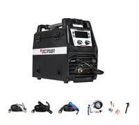 Decapower SYNMIG 200A - Estación de soldadura MIG con san Gas Sinergia MMA MIG MAG FLUX LIFT TIG 4 en 1 Equipo de soldadura (PACK2)