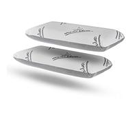 DECASATEXTIL®- Almohada viscoelástica para un Descanso de Calidad- Carbono Activo Natural, con núcleo viscoelástico Perforado de Alta Densidad, indeformable, Transpirable.(Pack de 2-70cm)