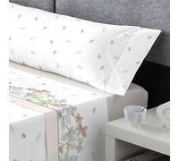 DECASATEXTIL - Juego de sábanas coralina Extra Suave- Tacto Microlina- Sabanas de Invierno - Doble perchado - Sabana Bajera, encimera y Funda Almohada - Cama 180 cm - NELY Lino